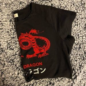 Oriental Dragon Distressed Tee